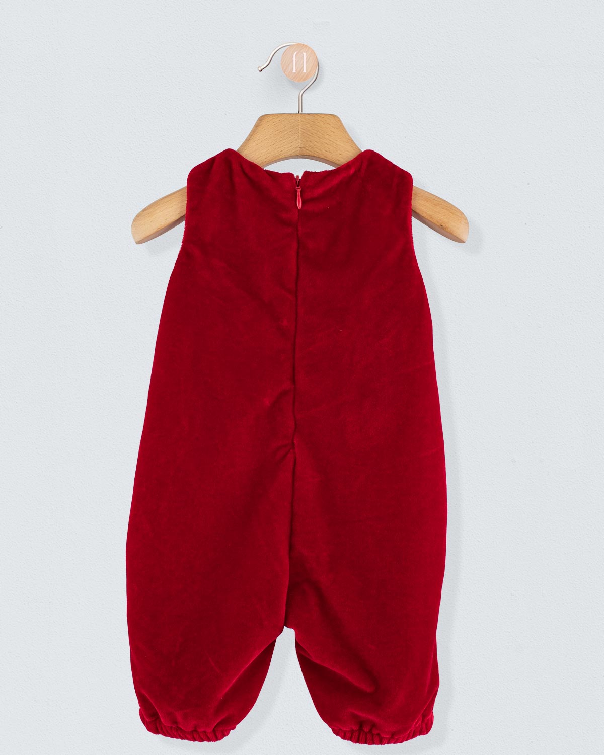 Harry Italian Red Velvet Romper